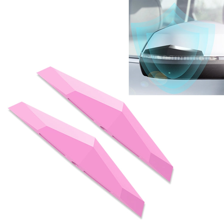 2 PCS Universal Car Screaming Bumper Rearview Mirror Anti-collision Strip Protection Guards Plastic Trims Stickers