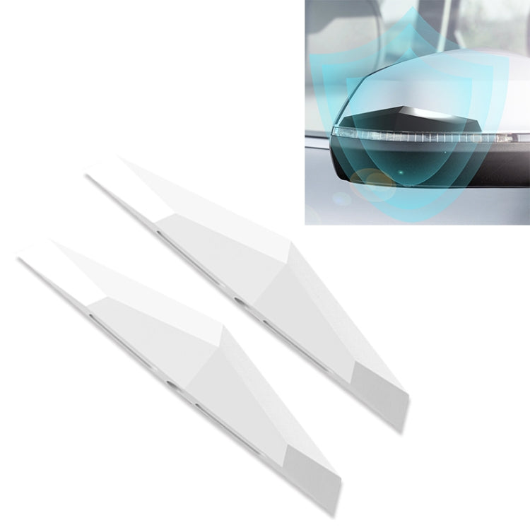 2 PCS Universal Car Screaming Bumper Rearview Mirror Anti-collision Strip Protection Guards Plastic Trims Stickers