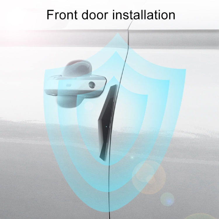 4 PCS Universal Car Screaming Bumper Door Anti-collision Strip Protection Guards Plastic Trims Stickers