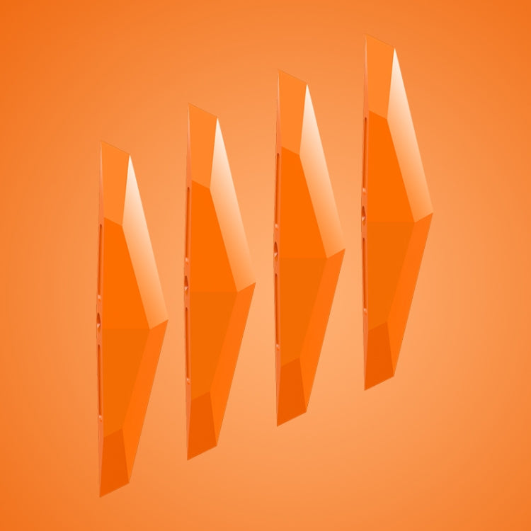 4 PCS Universal Car Screaming Bumper Door Anti-collision Strip Protection Guards Plastic Trims Stickers