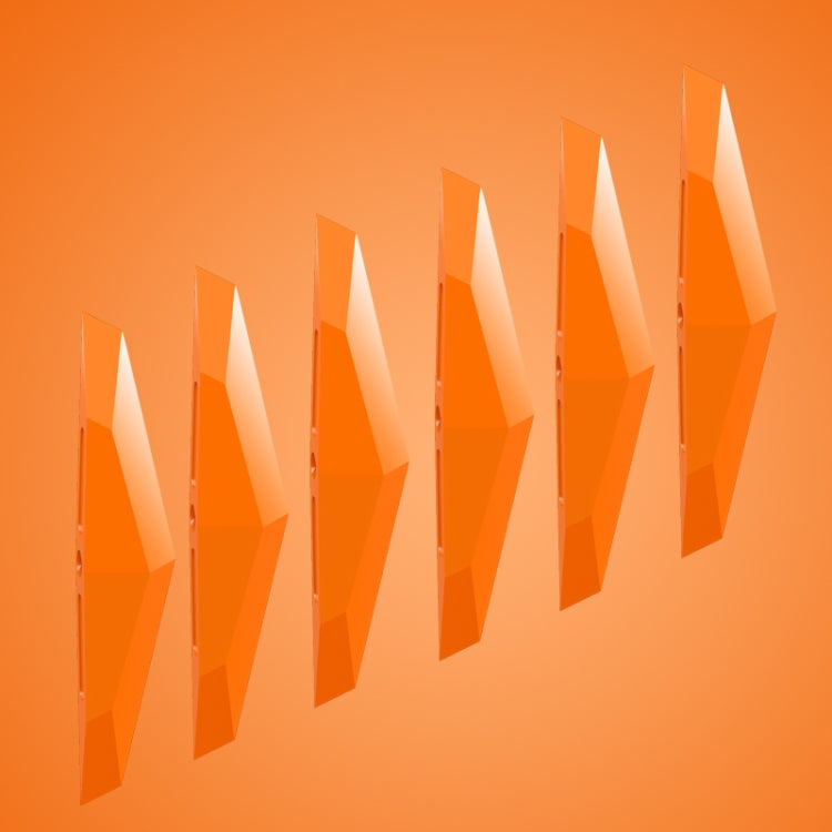 6 PCS Universal Car Screaming Bumper Door + Rearview Mirror Anti-collision Strip Protection Guards Plastic Trims Stickers