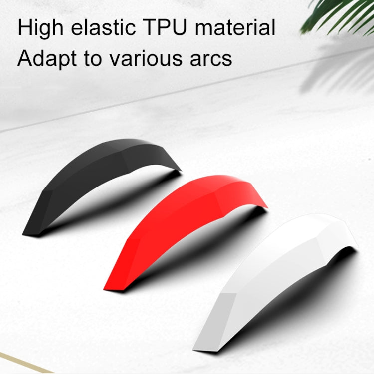 6 PCS Universal Car Screaming Bumper Door + Rearview Mirror Anti-collision Strip Protection Guards Plastic Trims Stickers