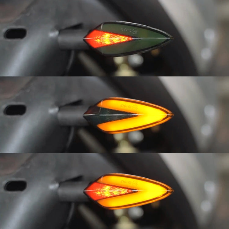 2 PCS DC12V Motorcycle LED Dynamic Blinker Side Lights Flowing Water Turn Signal Light