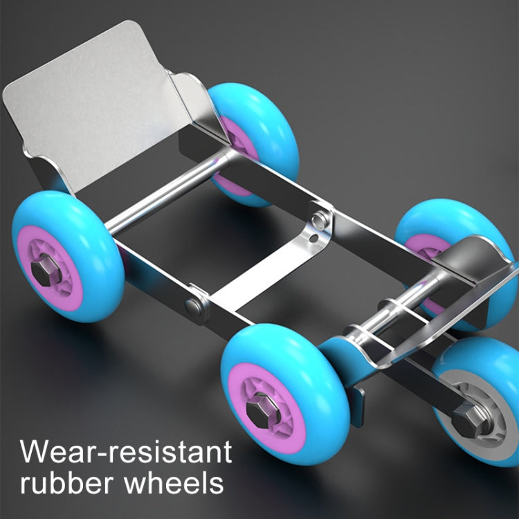 Motorcycle / Ebike Flat Tire Wheel Puller Booster Trailer Electric Emergency Help Self-rescue Traile with 5 Wheels Random Color Delivery