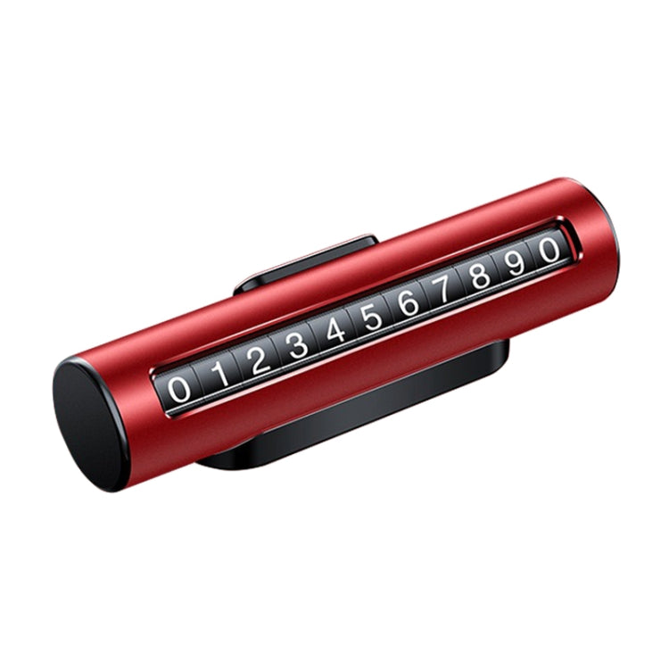 Car Metal Roller Creative Temporary Parking Card Parking Number Card