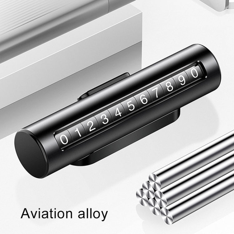 Car Metal Roller Creative Temporary Parking Card Parking Number Card