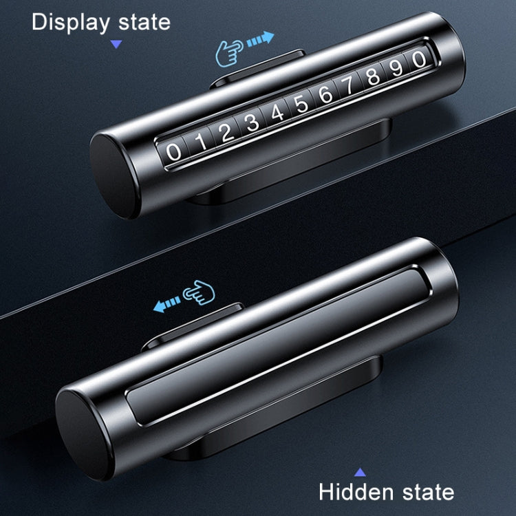Car Metal Roller Creative Temporary Parking Card Parking Number Card