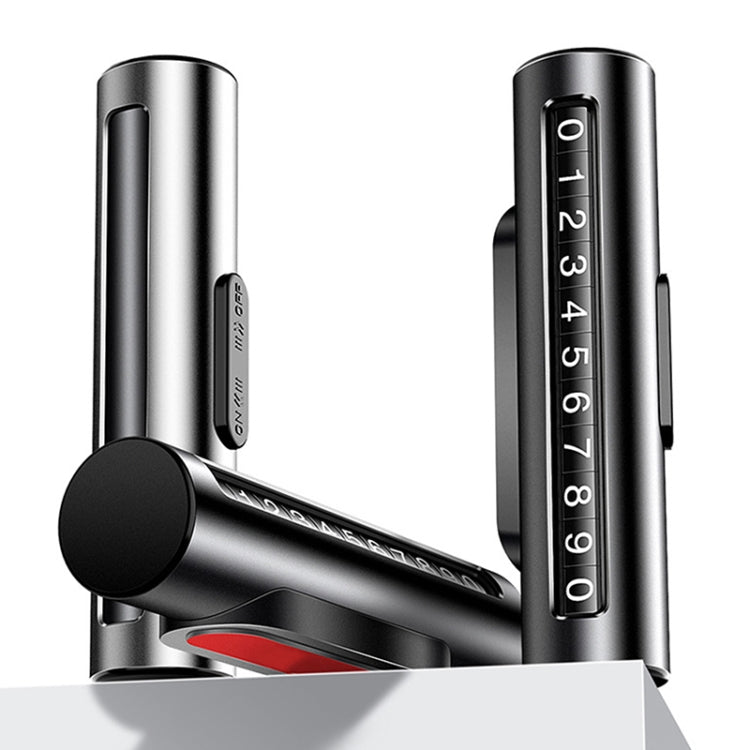 Car Metal Roller Creative Temporary Parking Card Parking Number Card