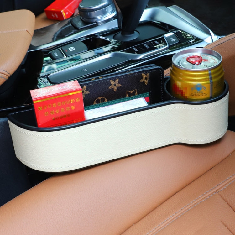 2 PCS Car Multi-functional Console Box Cup Holder Seat Gap Side Storage Box