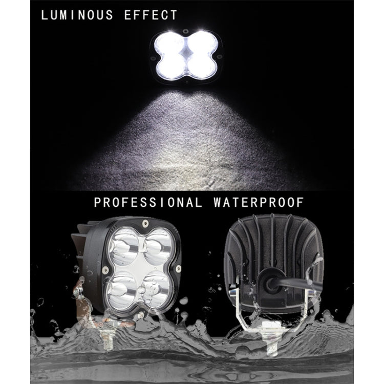 DC9-80V 40W Car 4LEDs Spotlight Work Light / Fog Lamp