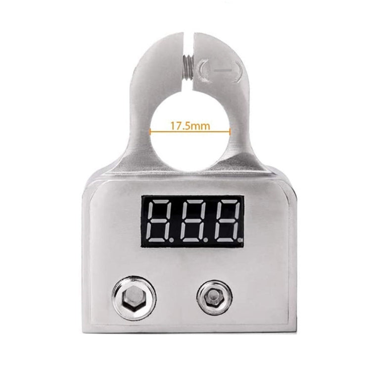 Car Audio Modified Battery Connector Positive Battery Terminal Connector with Voltmeter