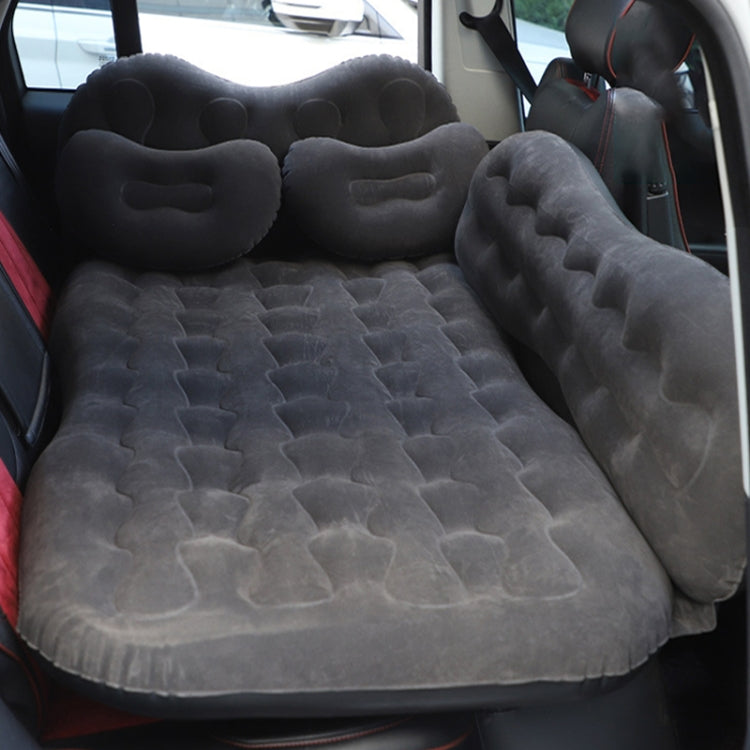 Universal Car Travel Inflatable Mattress Air Bed Camping Back Seat Couch with Head Protector + Wide Side Baffle