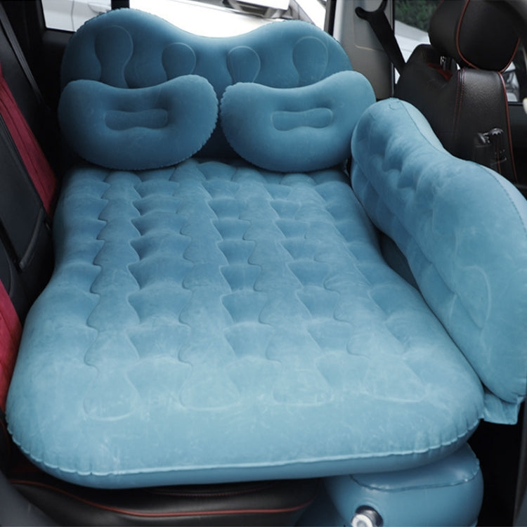 Universal Car Travel Inflatable Mattress Air Bed Camping Back Seat Couch with Head Protector + Wide Side Baffle