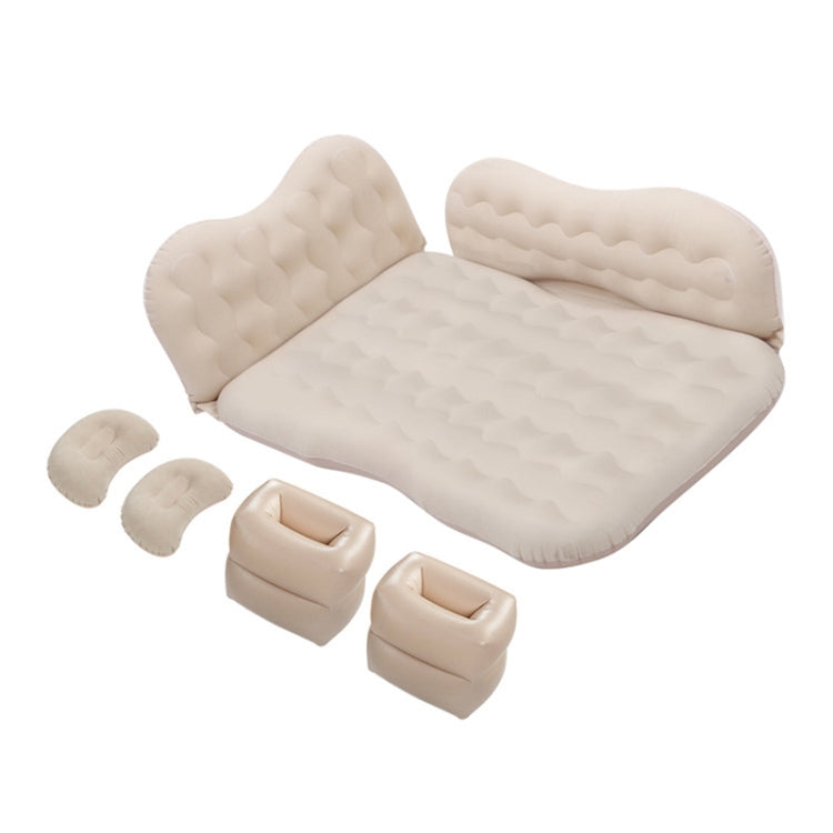 Universal Car Travel Inflatable Mattress Air Bed Camping Back Seat Couch with Head Protector + Wide Side Baffle