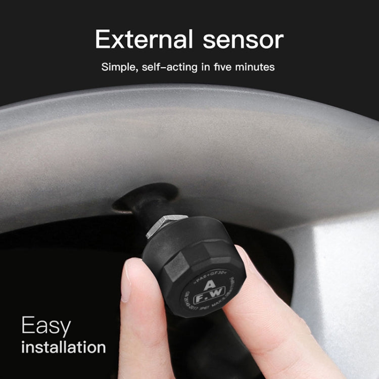 Universal Motorcycle Wireless High Precision TPMS Tire Pressure Alarm System External Tire Monitor