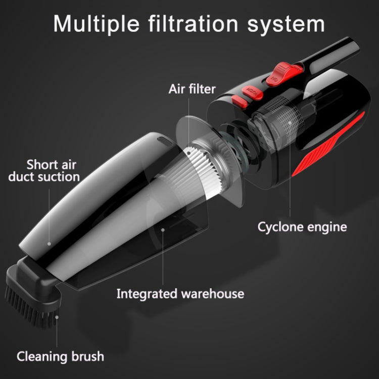 Car / Household Wireless Portable 120W Handheld Powerful Vacuum Cleaner without LED Light EU Plug