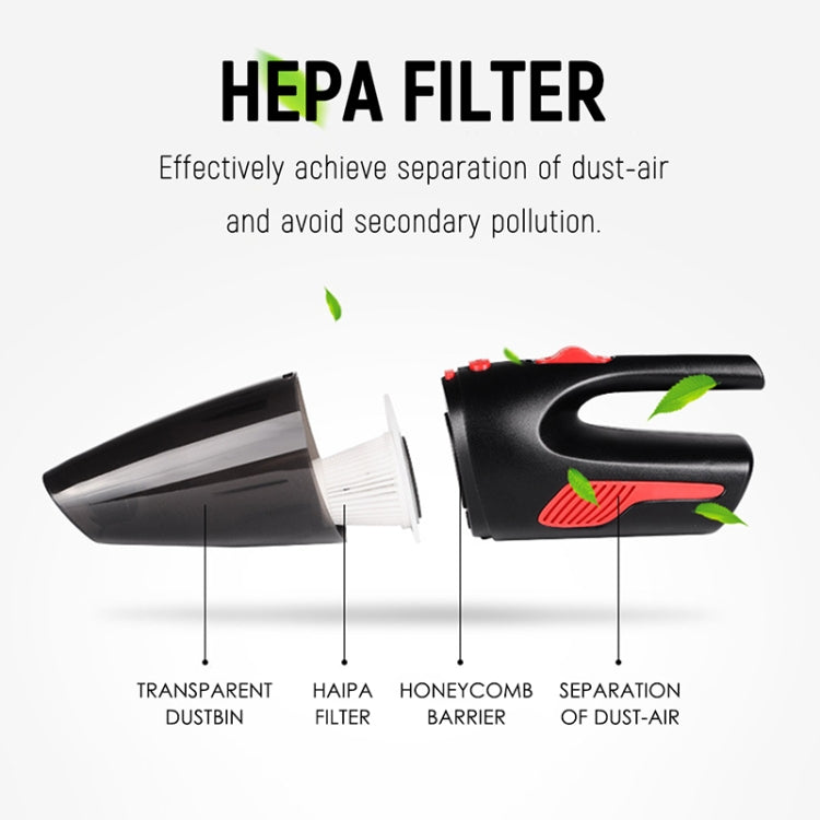 Car / Household Wireless Portable 120W Handheld Powerful Vacuum Cleaner without LED Light EU Plug