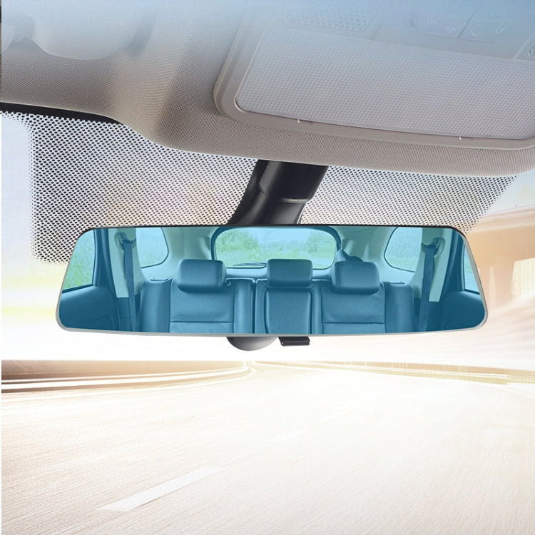 DM-057 Car HD Curved 2.5D Full Screen Interior Rear View Mirror Adjustable Anti-glare Blue Mirror, Size:28x7.2cm