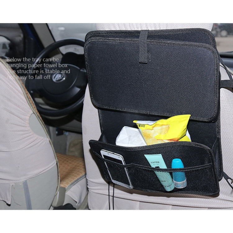 Oxford Cloth Car Auto Back Seat Folding Table Drink Food Cup Tray Holder Stand Desk Multi-purpose Travel Dining Tray