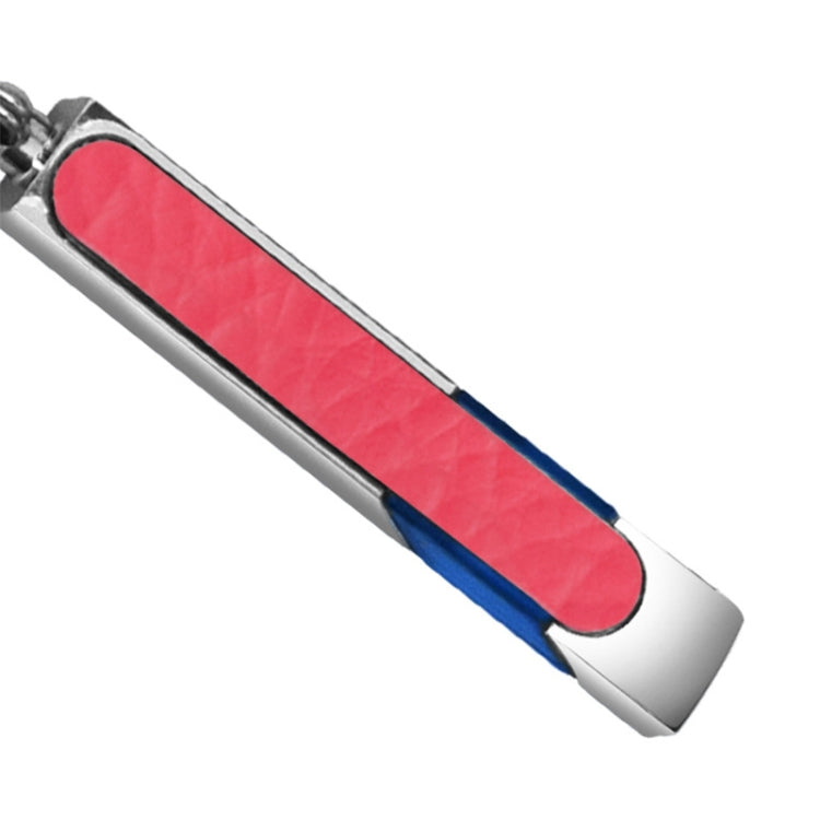 All Copper Polished Leather LED Neon Lamp Anti-static Keychain For Car