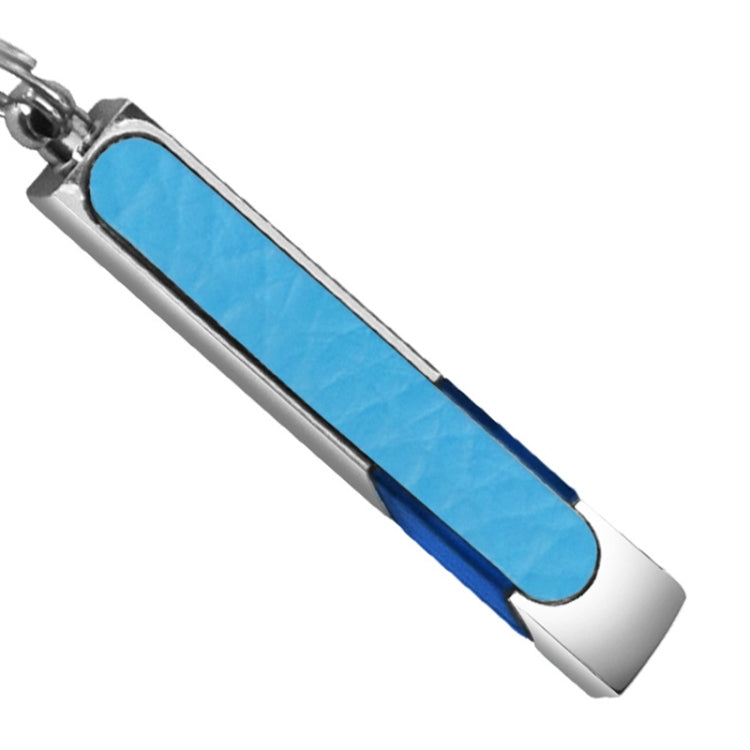 All Copper Polished Leather LED Neon Lamp Anti-static Keychain For Car