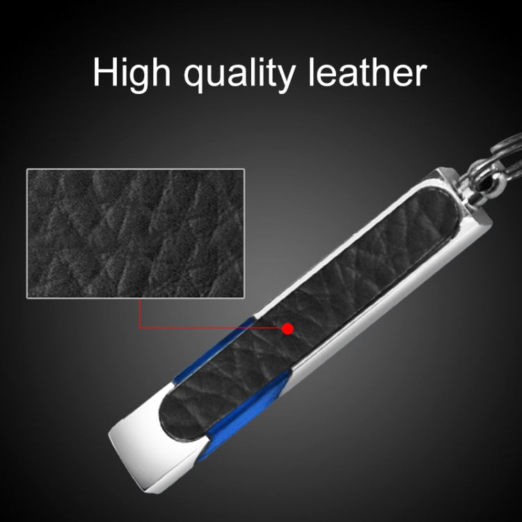 All Copper Polished Leather LED Neon Lamp Anti-static Keychain For Car