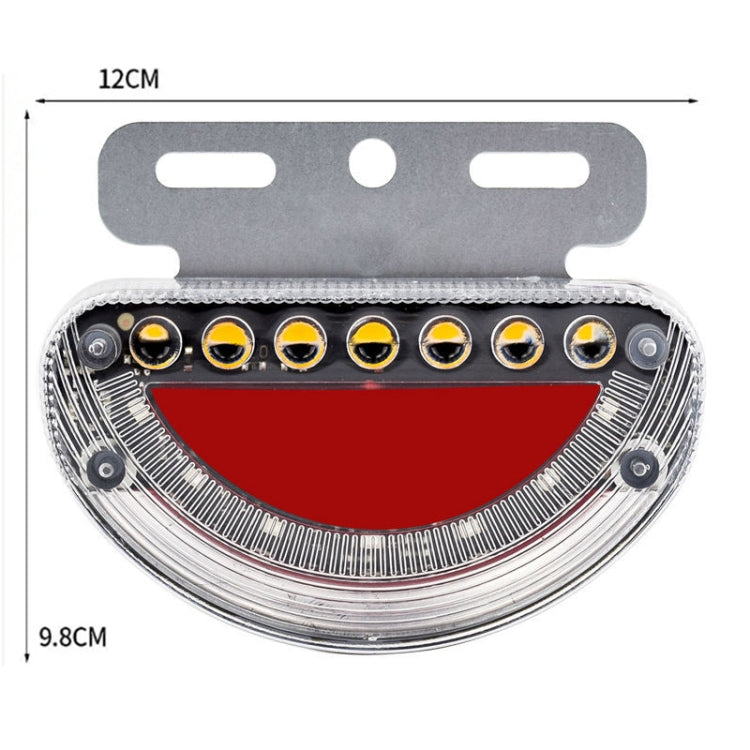 24V Truck / Bus Dynamic Blinker Flowing Water Side Light Waterproof Ground Light Tail / Reversing Light