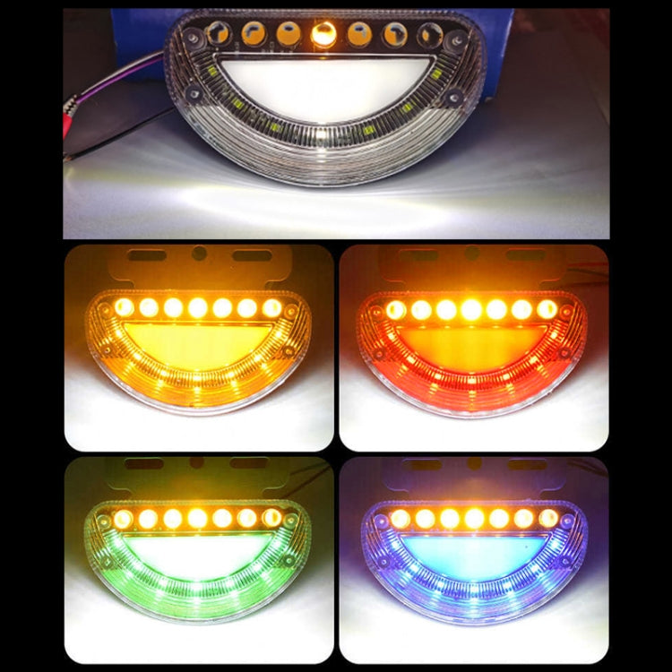 24V Truck / Bus Dynamic Blinker Flowing Water Side Light Waterproof Ground Light Tail / Reversing Light