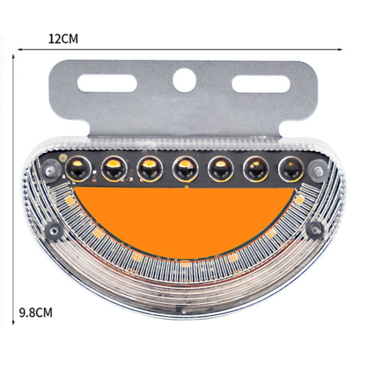 24V Truck / Bus Dynamic Blinker Flowing Water Side Light Waterproof Ground Light Tail / Reversing Light