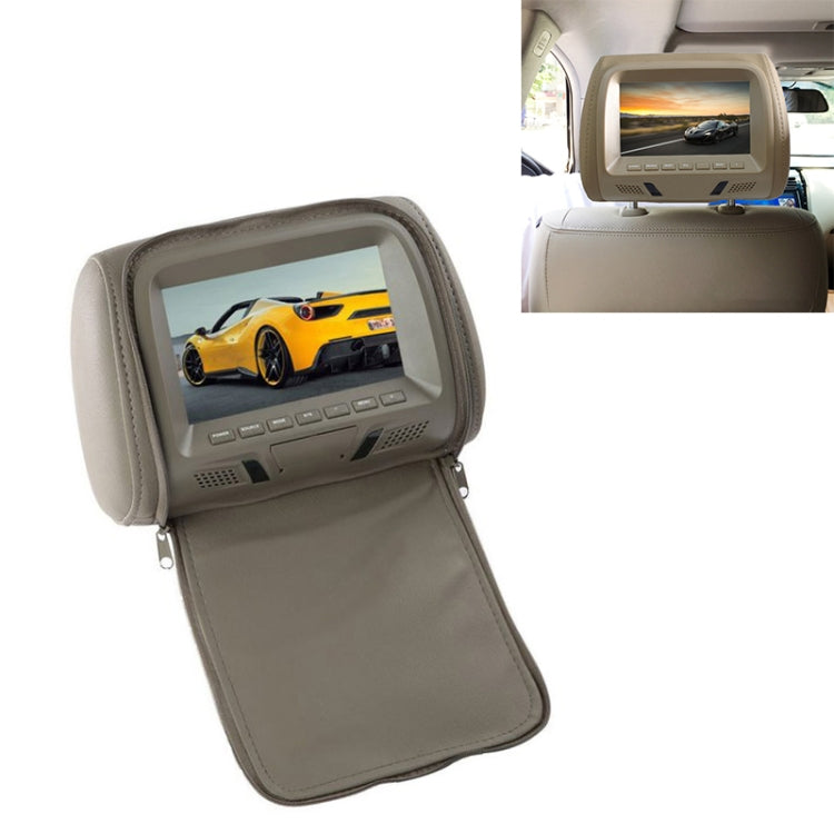 Car 1080P HD Headrest Screen Display MP5 Player Support USB/SD Playback / FM Transmission with Zipper