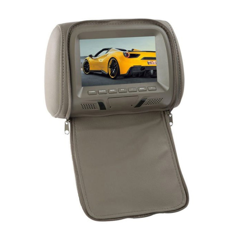Car 1080P HD Headrest Screen Display MP5 Player Support USB/SD Playback / FM Transmission with Zipper