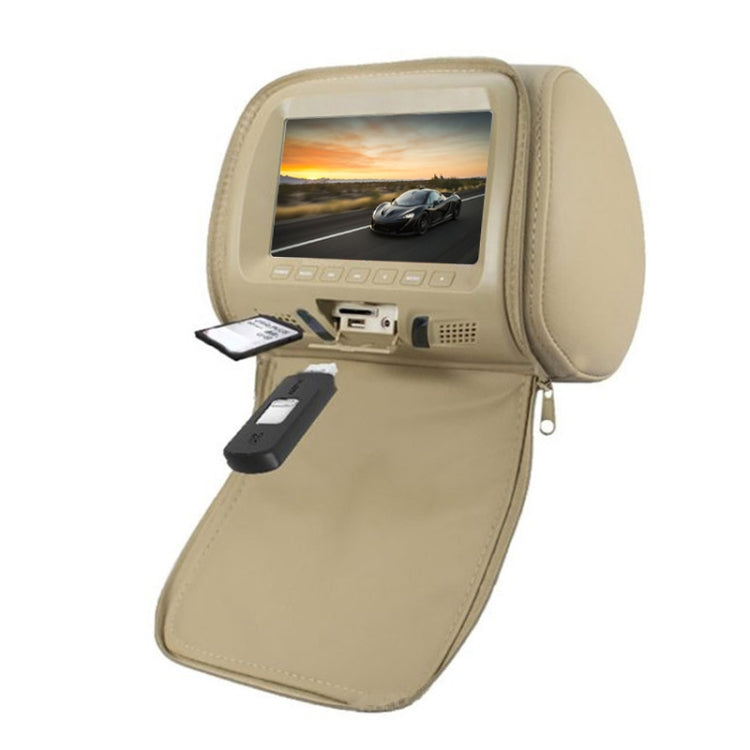 Car 1080P HD Headrest Screen Display MP5 Player Support USB/SD Playback / FM Transmission with Zipper