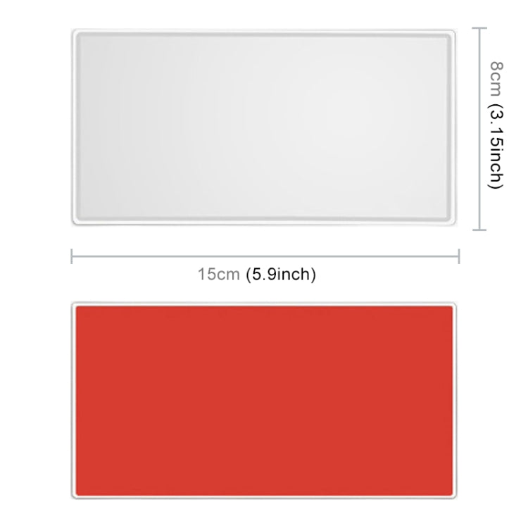 Portable Car Sunshade Makeup Mirror Stainless Steel Vanity Mirror, Size: 150 x 80mm