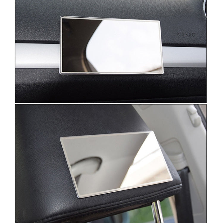 Portable Car Sunshade Makeup Mirror Stainless Steel Vanity Mirror, Size: 150 x 80mm