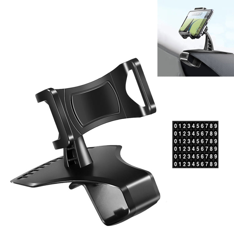 Car Dashboard Mobile Phone Holder Bracket with Number Plate