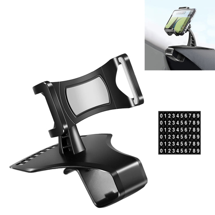 Car Dashboard Mobile Phone Holder Bracket with Number Plate