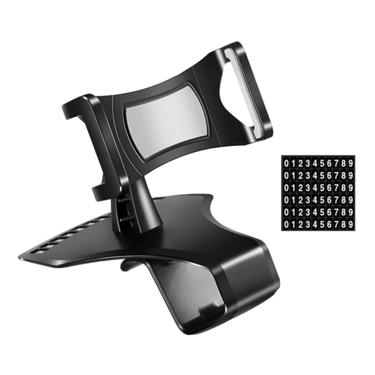 Car Dashboard Mobile Phone Holder Bracket with Number Plate