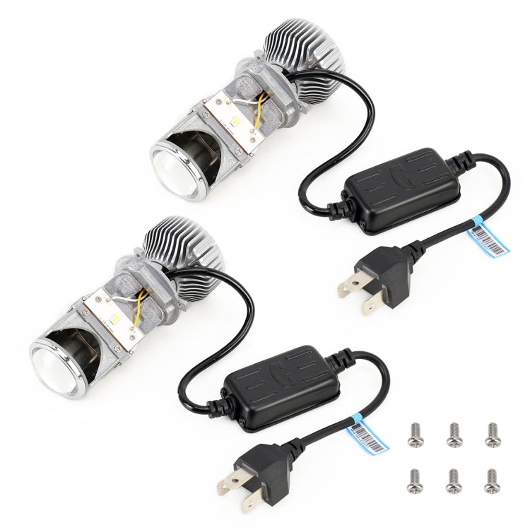 G1 H4 DC12V 35W 5500K Projector Light Headlight Mini LED Lens without Fan for Right Driving