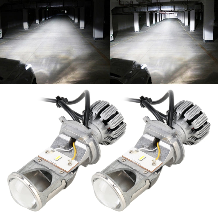 G2 H4 DC12V 35W 5500K Projector Light Headlight Mini LED Lens with Fan for Left Driving