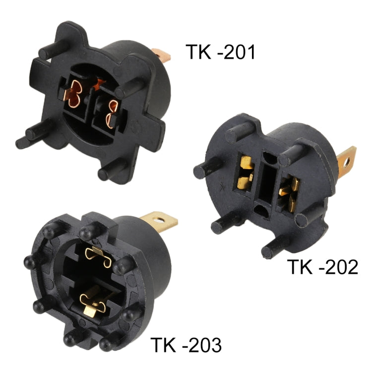 TK-203 1 Pair H7 Tail Lamp Holder for Mazda 3 5 323 / Kawasaki ER6-F 2002-2005