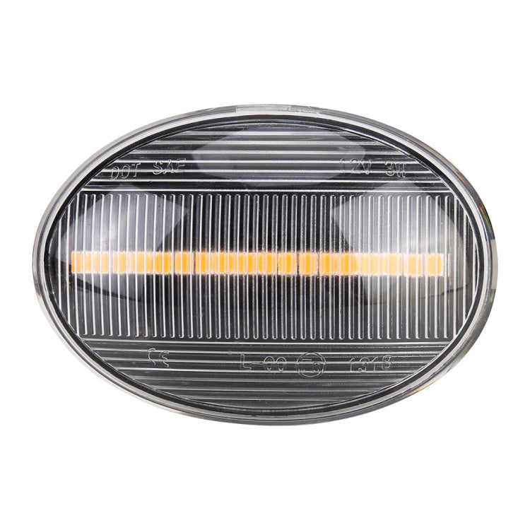 2 PCS DC12V / 3W Car LED Dynamic Blinker Side Lights Flowing Water Turn Signal Light for BMW Mini Cooper, Amber Light