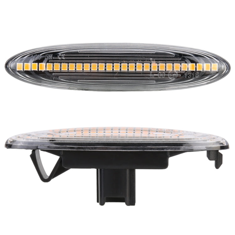 2 PCS DC12V / 5W Car LED Dynamic Blinker Side Lights Flowing Water Turn Signal Light for Lexus, Amber Light