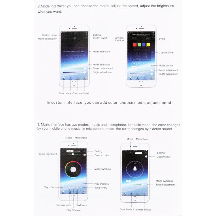 45cm DC12V 7.4W Car Colorful Daytime Running Lights APP Control