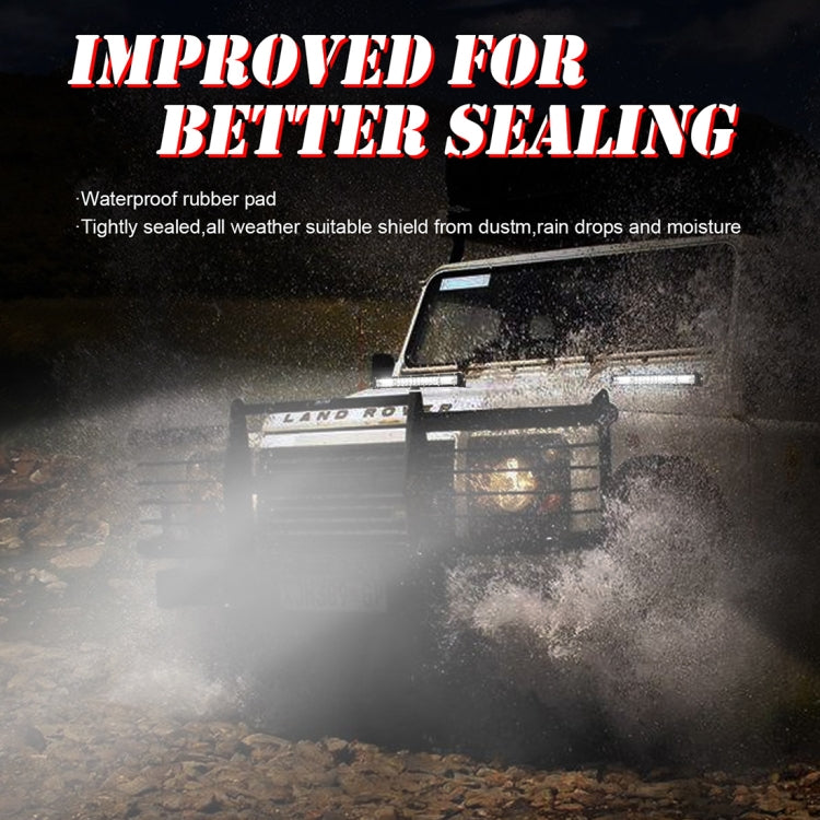 15 inch Two Rows DC9-30V 22W 6000K IP67 Car Truck Off-road Vehicle LED Work Lights Spot / Flood Light