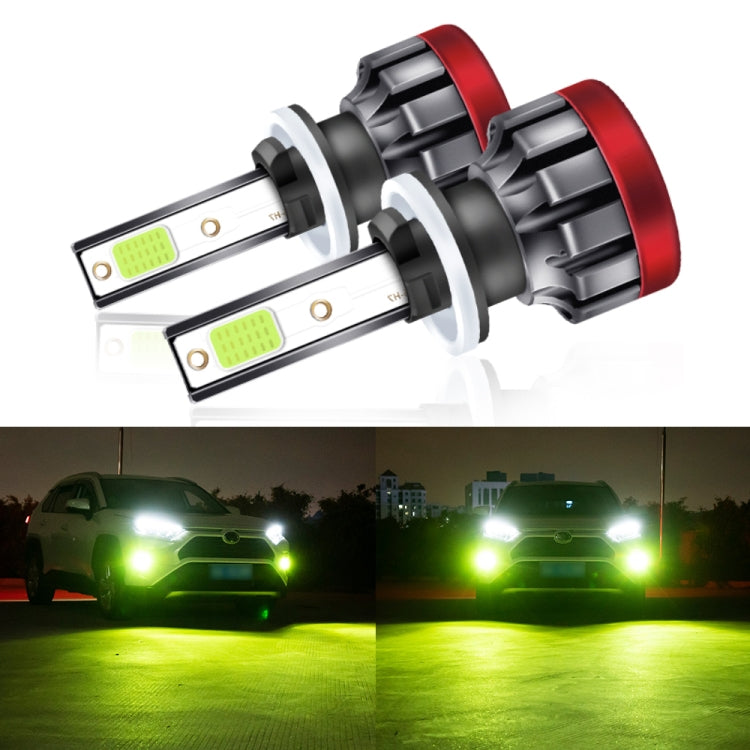 2 PCS EV19 880 / 881 DC9-30V 8W 3000LM IP68 Car Fog Lights (Lime Light)