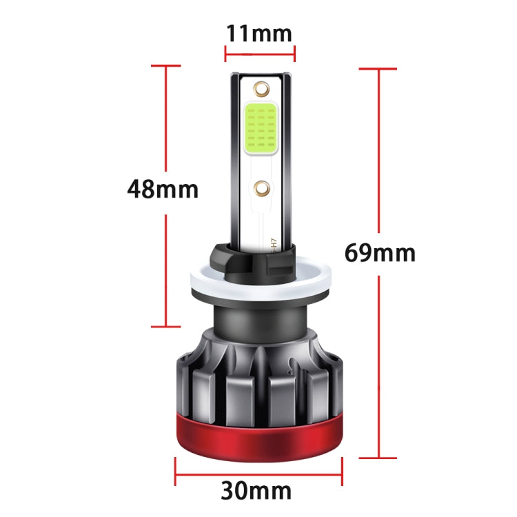 2 PCS EV19 880 / 881 DC9-30V 8W 3000LM IP68 Car Fog Lights (Lime Light)