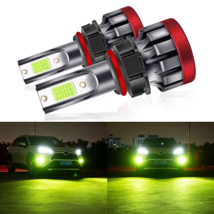 2 PCS EV19 5202 DC9-30V 8W 3000LM IP68 Car Fog Lights (Lime Light)