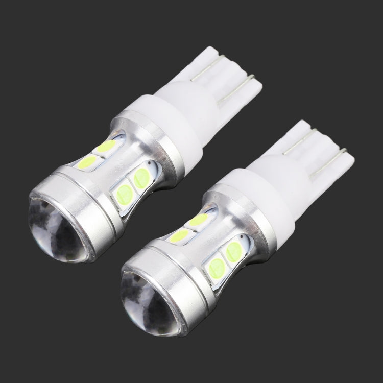 2 PCS T10 DC 12V 1.7W 150LM Car Clearance Lamp Marker Light with 10LEDs SMD-7020