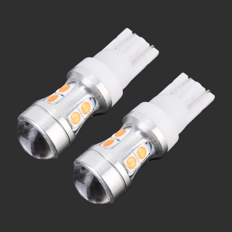 2 PCS T10 DC 12V 1.7W 150LM Car Clearance Lamp Marker Light with 10LEDs SMD-7020
