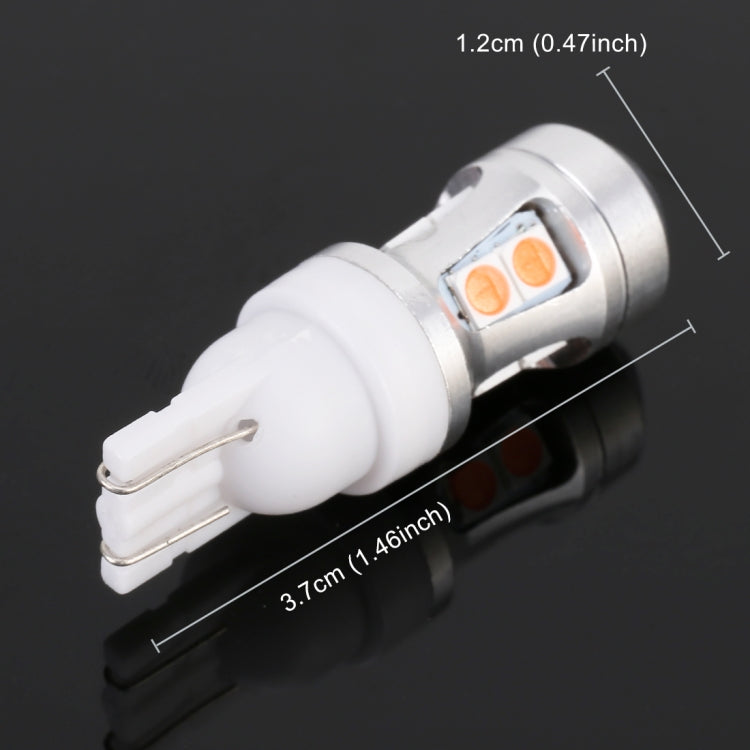 2 PCS T10 DC 12V 1.7W 150LM Car Clearance Lamp Marker Light with 10LEDs SMD-7020